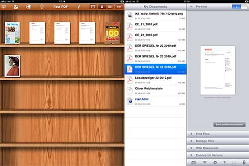 SPIEGEL-Exemplare in iPad-Reader-Bibliotheken
