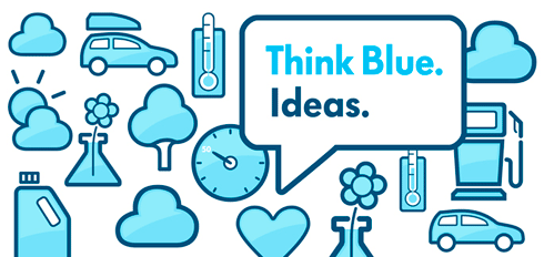 Think Blue Banner von Volkswagen