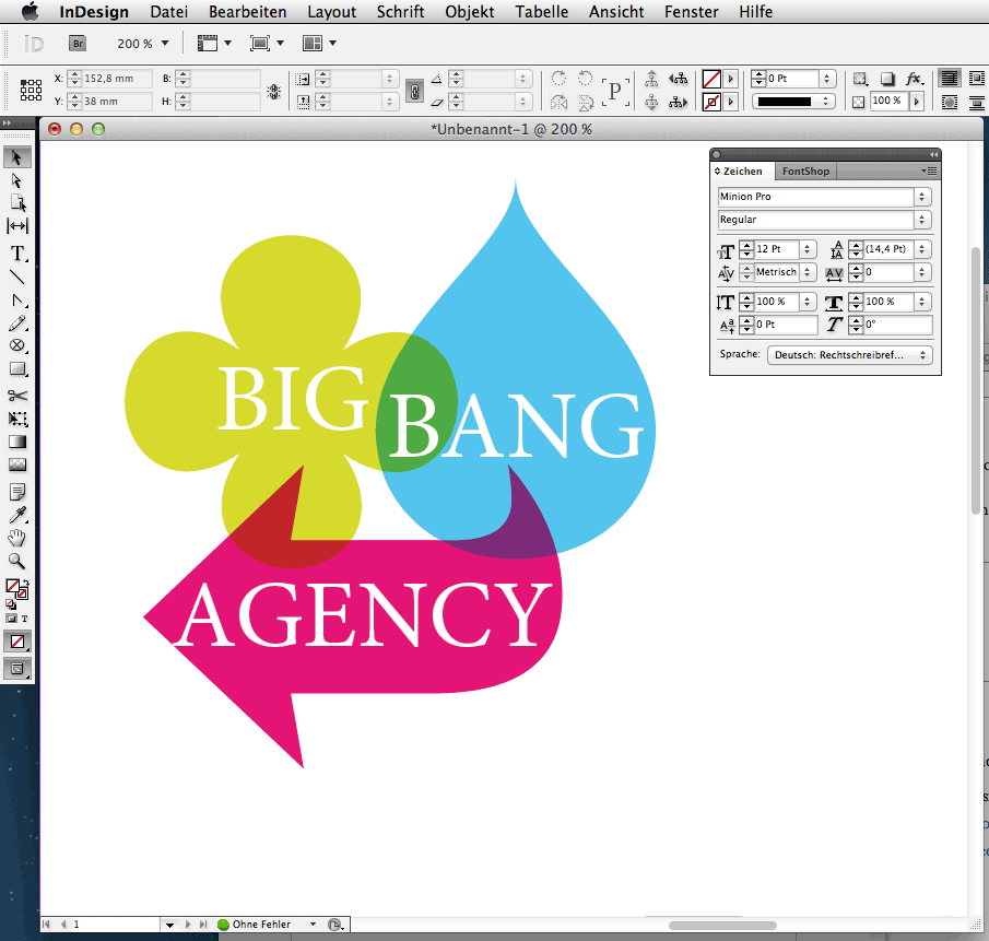 FontShop-Plugin in Aktion (InDesign)