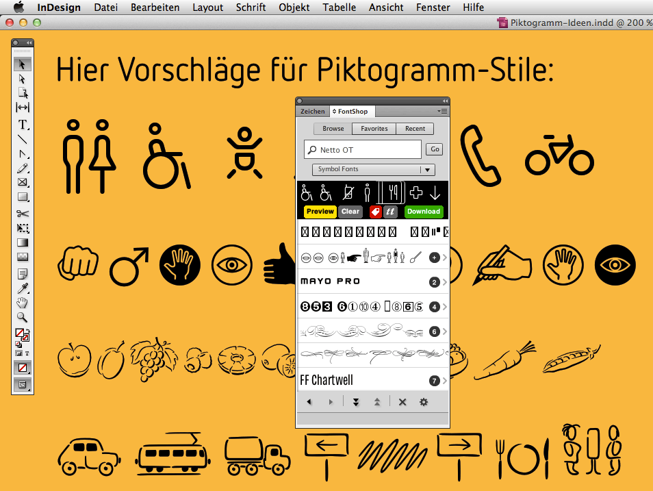Alle Arten von Fonts tested und präsentieren …