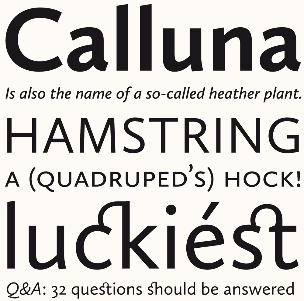 FontShop: Calluna