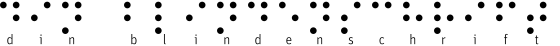 FontShop: Braille Prüfansicht