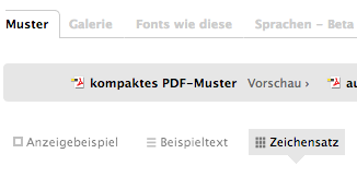 FontShop_Zeichensatz-Ansicht
