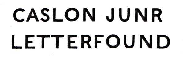 Effra Vorlage Caslon Grotesk