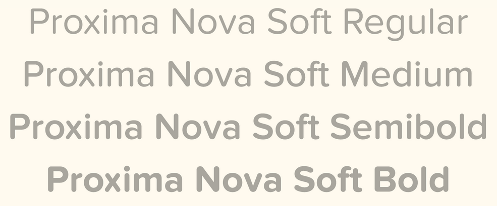 Proxima Nova Soft Bold Font