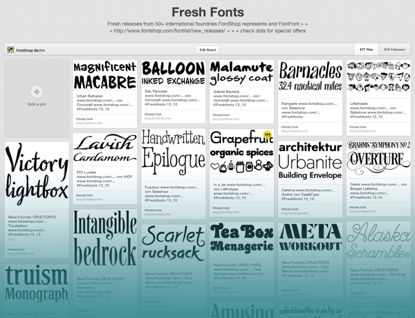 #Freshfonts_FontShop_Pinterest-Board