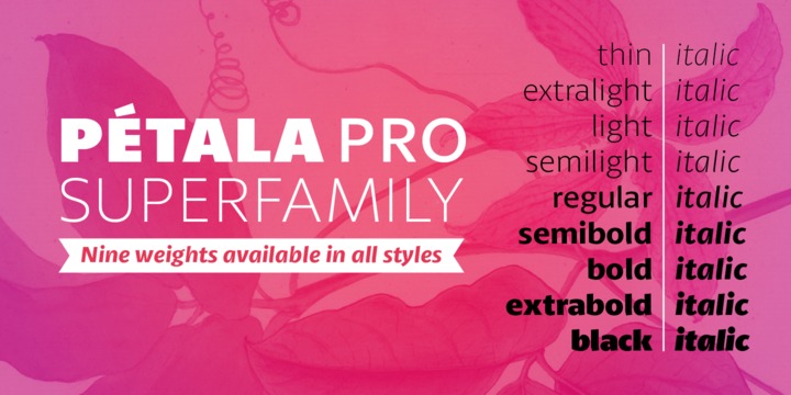 Petala Pro - Typefolio -FontShop