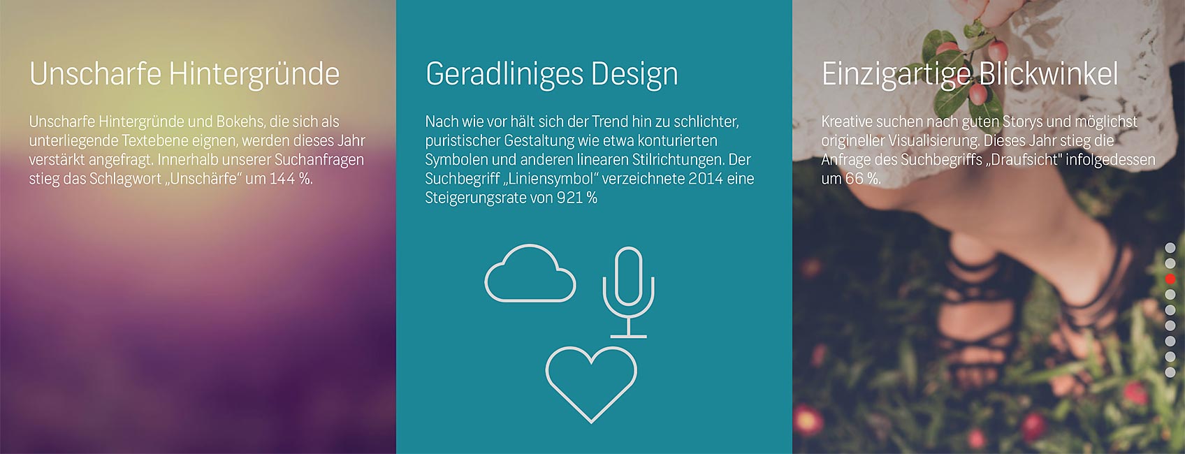 Unschärfe, lineare Illustrationen und verrückte Perspektiven – die grafischen Trends 2015